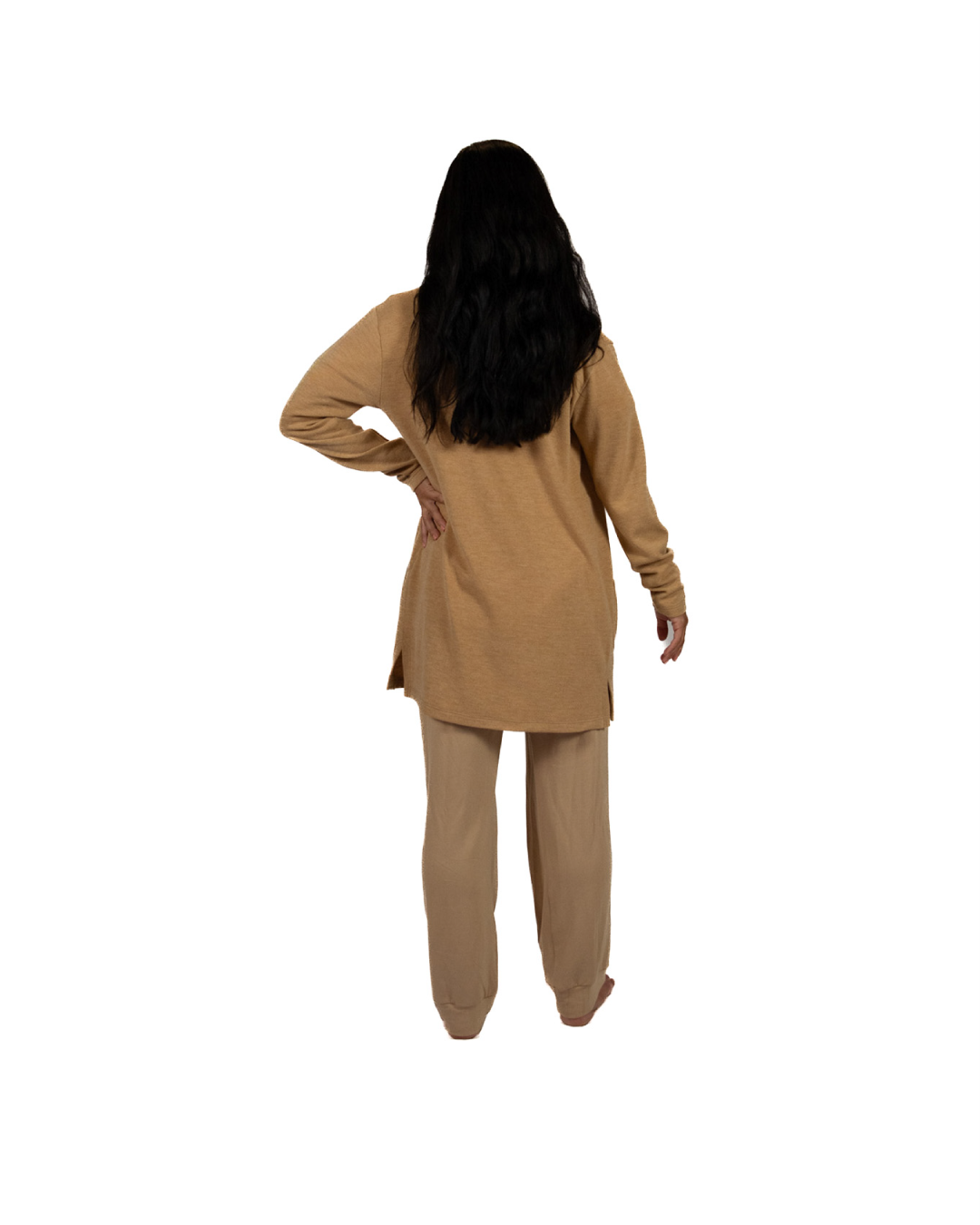 Long Line Cardigan - Honey