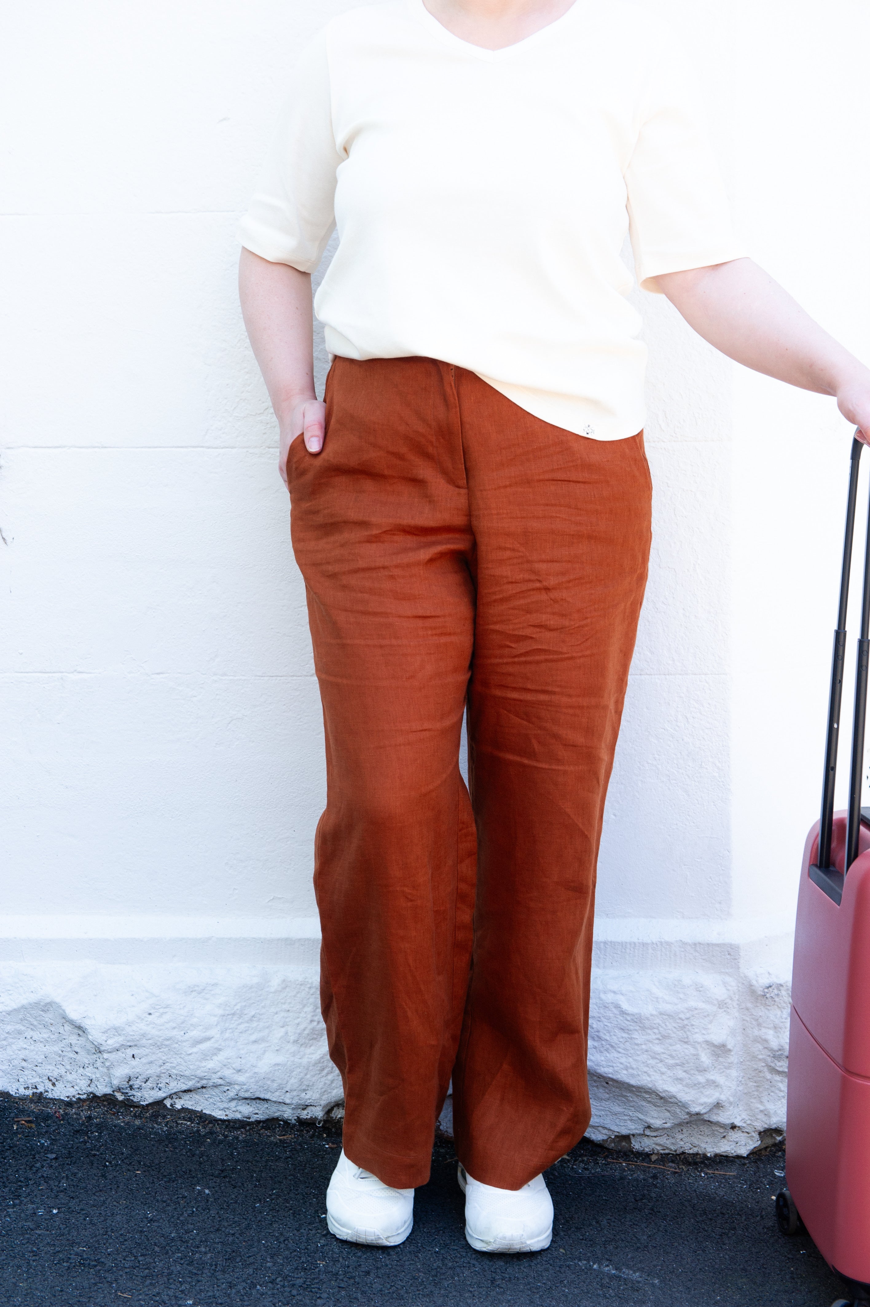 Linen Pant - Rust