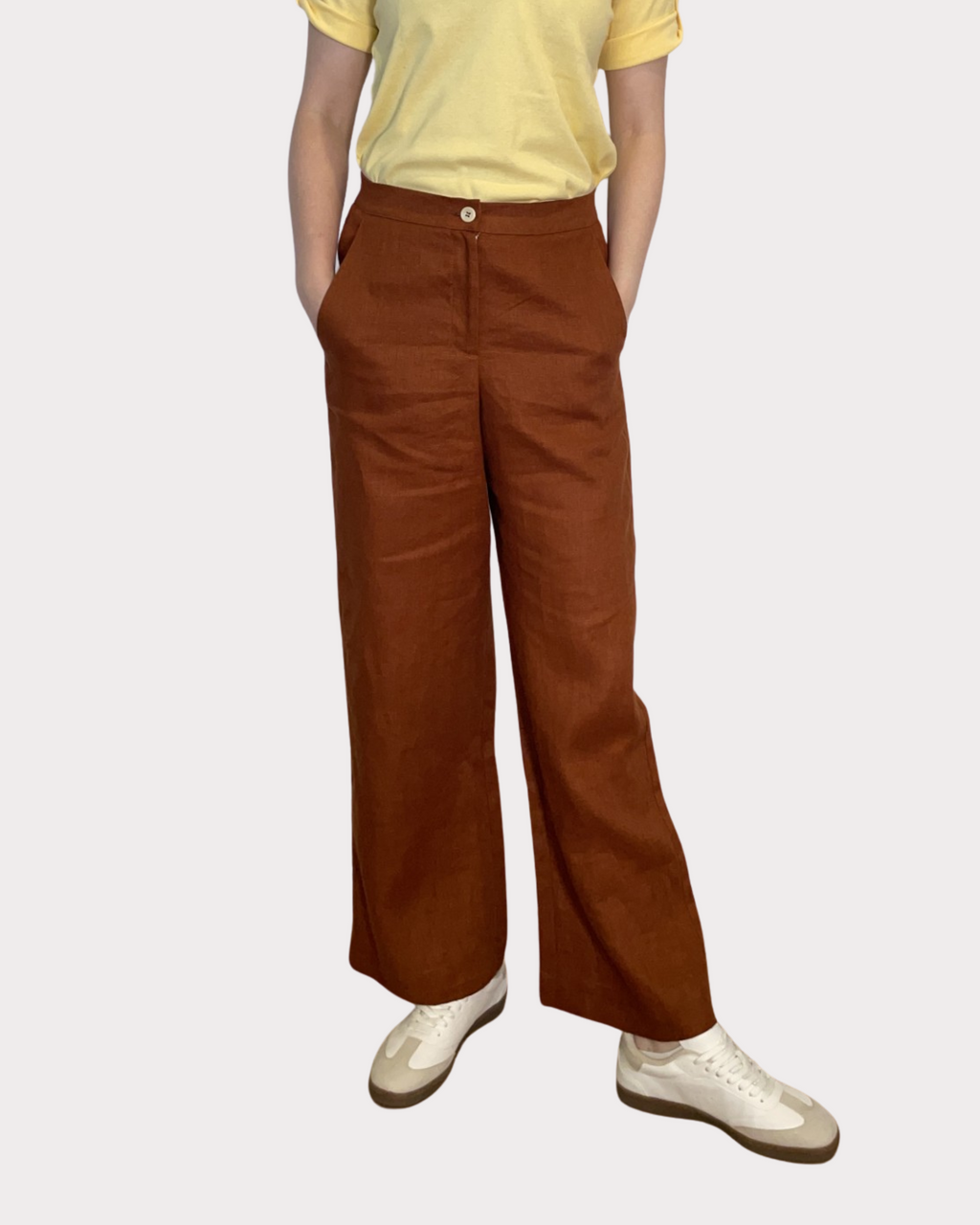 Linen Pant - Rust