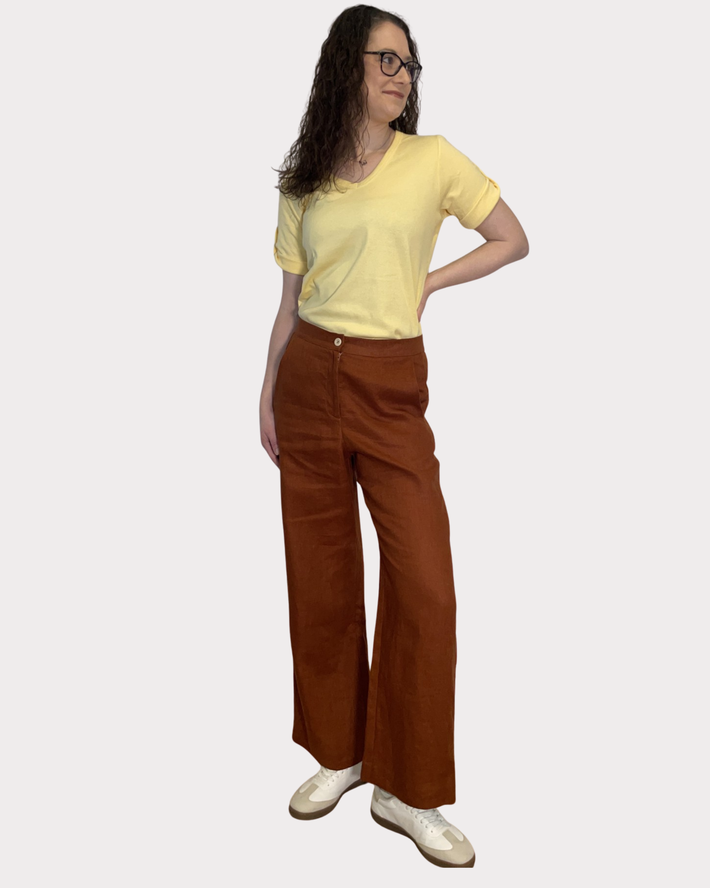 Linen Pant - Rust