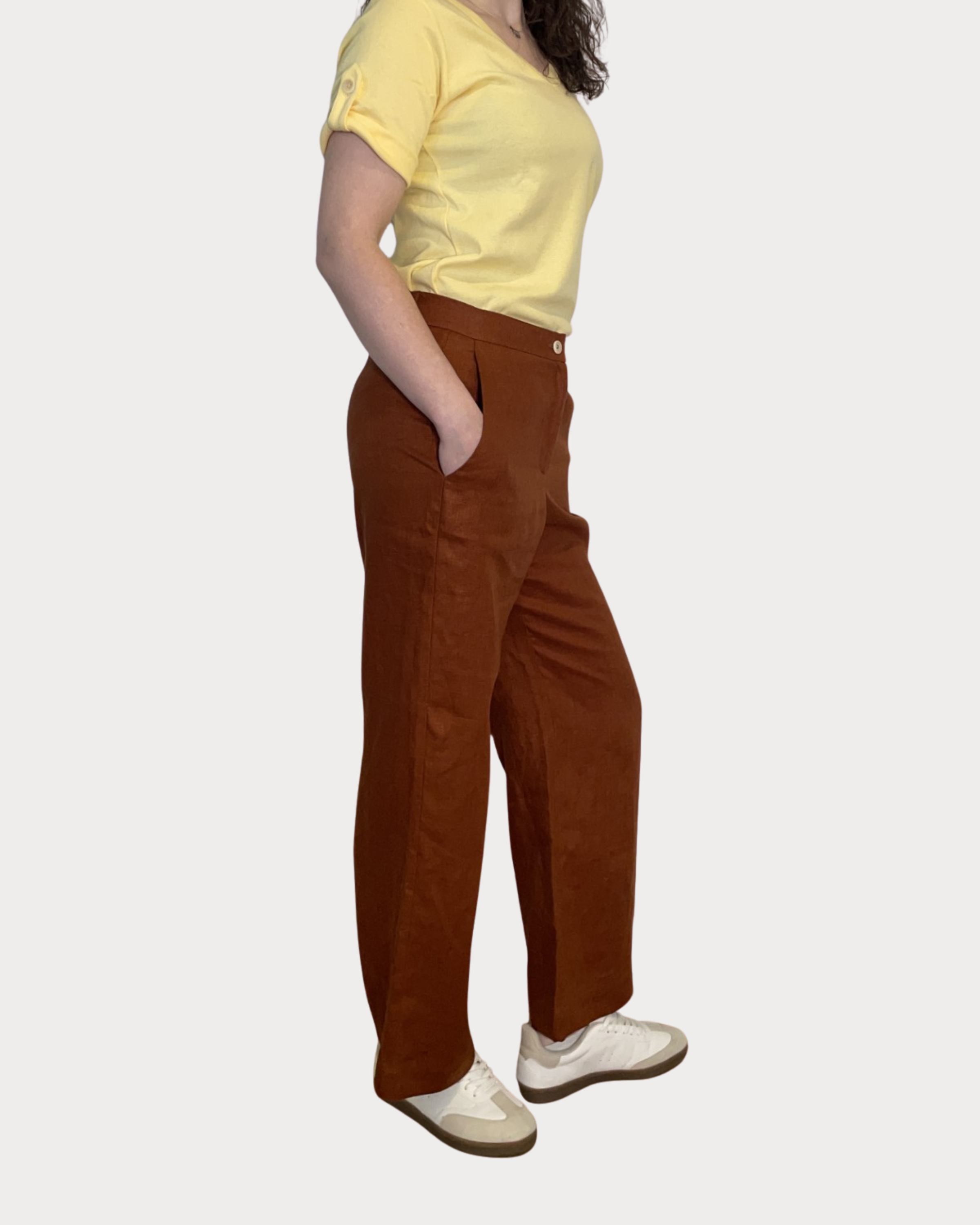 Linen Pant - Rust