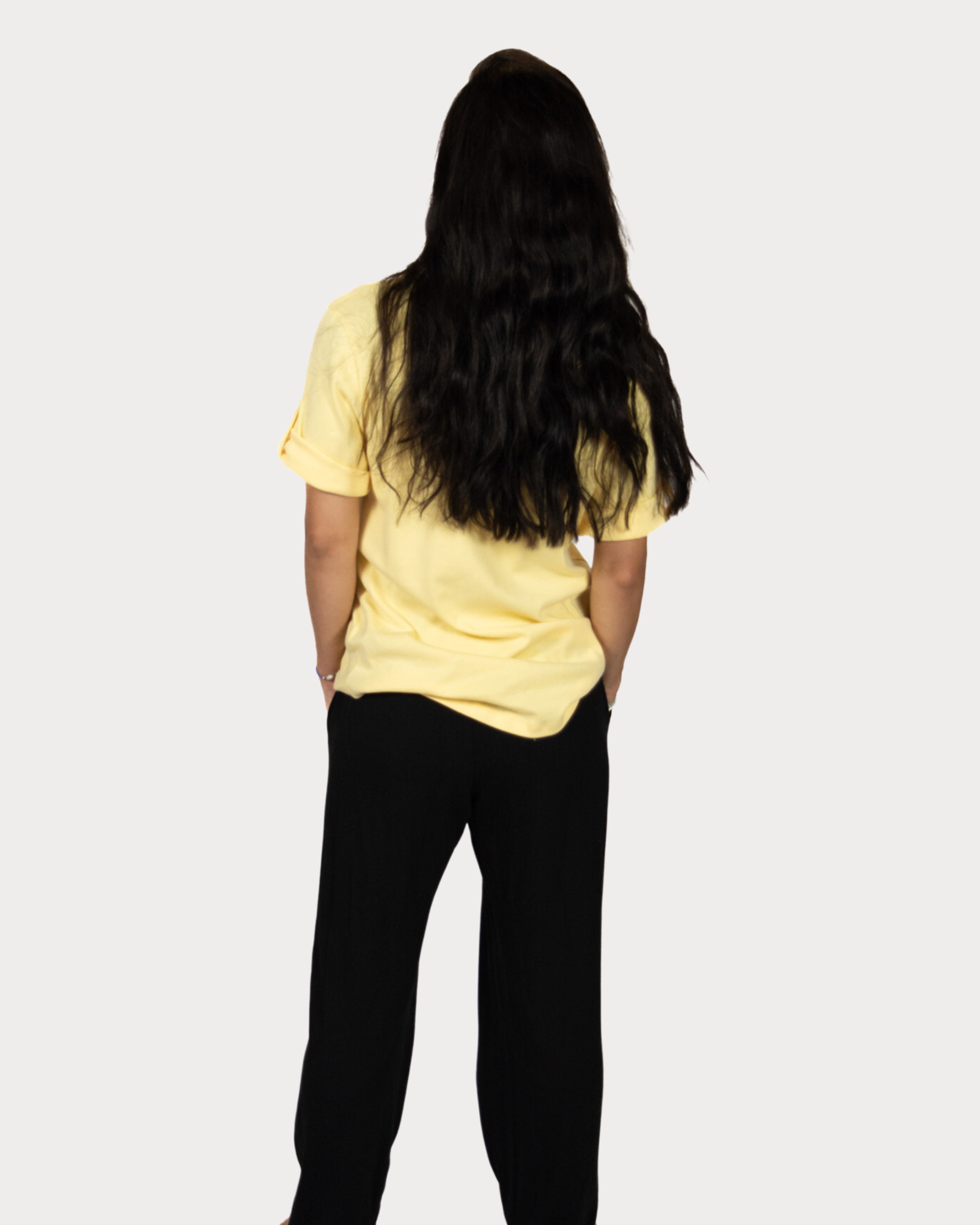 V Neck Tee - Lemon